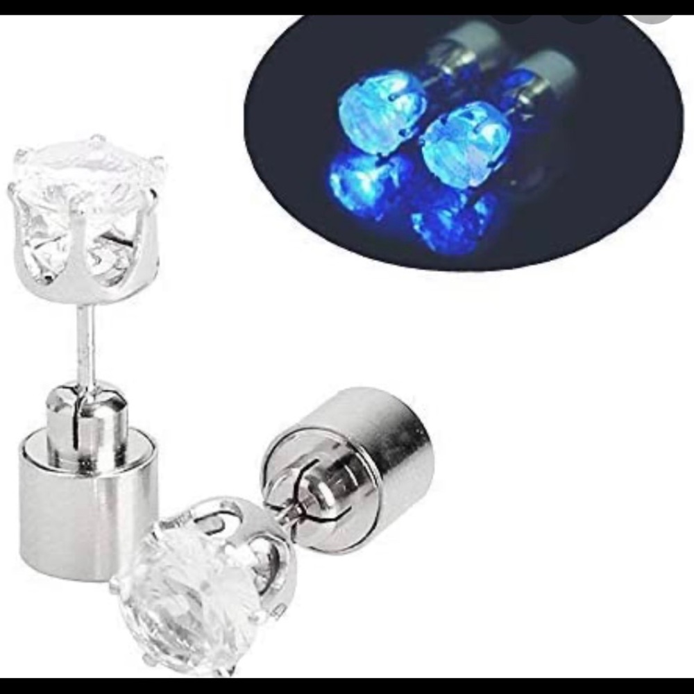LED  never opened earrings